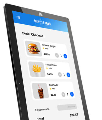 Tecnología de pagos sin contacto elo Pay 22” para kioscos