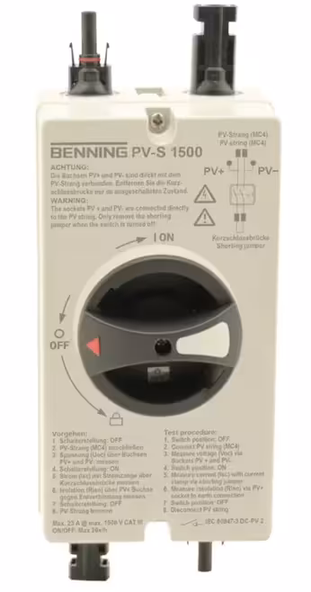 Interruptor de cortocircuito fotovoltaico 1500 V PV-S 1500